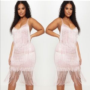 Strappy Tassel Midi Dress